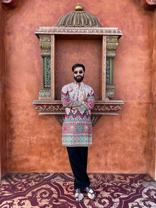 RANGMAHAL HERITAGE KURTA WHITE PANTS