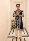 ARJUN BIJLANI IN ROYAL NAVY KURTA WITH HIGH EMBROIDERY WORK