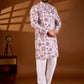 SILK POSITION FLORAL PRINTED KURTA SET