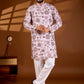 SILK POSITION FLORAL PRINTED KURTA SET