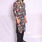 MULTI COLOR , HANDLOOM BRUCE RETRO FLORAL KING PRINT KURTA WITH PAJAMA
