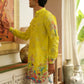 CITRUS SPLASH YELLOW CAMELLIA FLOWER KURTA