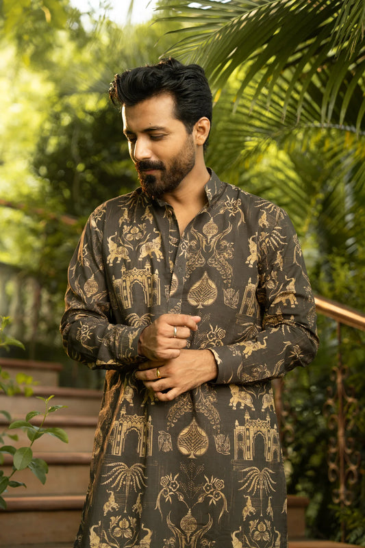 ROYAL HERITAGE COLLECTION THE REGAL SWAN KURTA