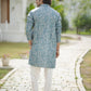 IKAT PRINT KURTA BLUE