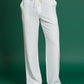 BAGGY ETHNIC PANTS IN WHITE FOR KURTAS WITH ELASTIC AND DRAWSTRING