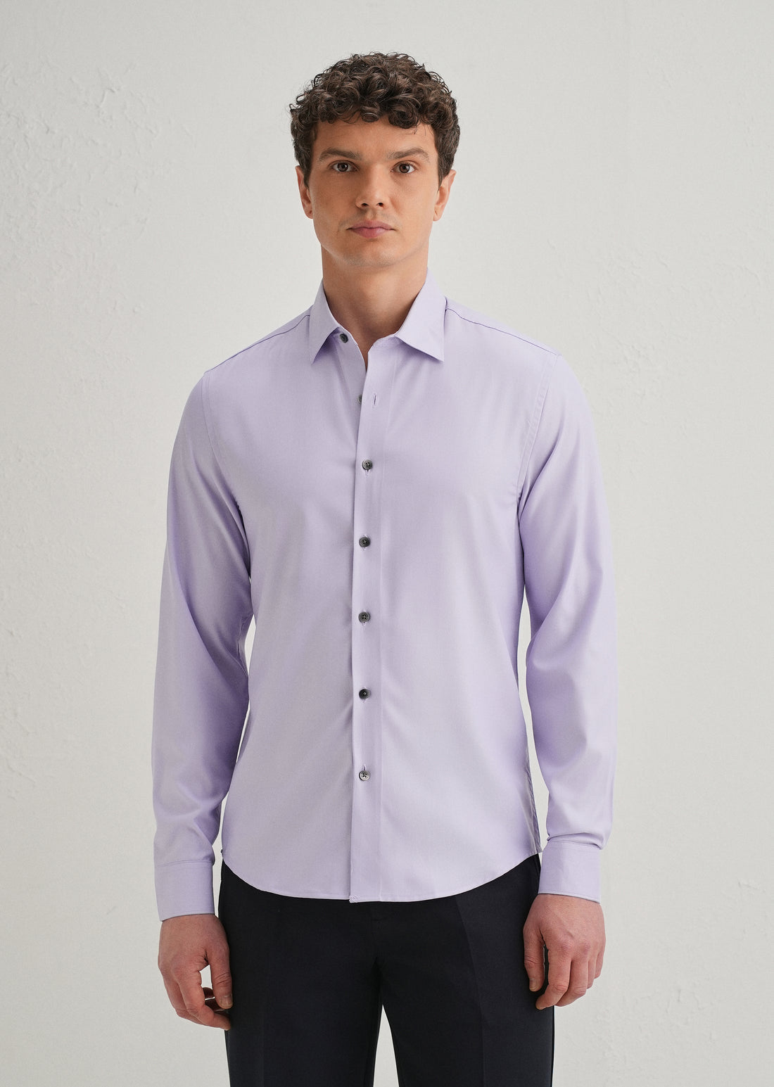 LAVENDER STITCHLESS PLACKET PREMIUM WRINKLE-FREE SHIRT
