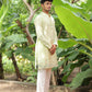 MINT GREEN CELEBRITY MAN'S WAVVY CLASSIC PREMIUM KURTA