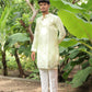 MINT GREEN CELEBRITY MAN'S WAVVY CLASSIC PREMIUM KURTA