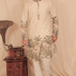 KING MEN PRINTED KHADI COTTON STRAIGHT KURTA