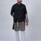 BLACK MIRROR & ZARI EMBROIDERED KURTA