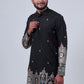BLACK MIRROR & ZARI EMBROIDERED KURTA