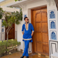 ROYAL BLUE KURTA SET FOR MEN