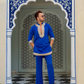 ROYAL BLUE KURTA SET FOR MEN