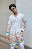 COLOURFULL COW N BUTTI  PRINTED KURTA