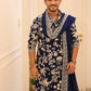 ARJUN BIJLANI IN ROYAL NAVY KURTA WITH HIGH EMBROIDERY WORK