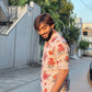 IVORY ROSE PRINTED KURTA PAJAMA SET FOR MEN'S