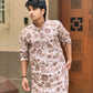 SILK POSITION FLORAL PRINTED KURTA SET