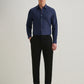 NAVY BLUE STITCHLESS PLACKET PREMIUM WRINKLE-FREE SHIRT