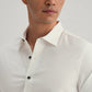 OFF-WHITE STITCHLESS PLACKET PREMIUM WRINKLE-FREE SHIRT