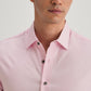 PINK STITCHLESS PLACKET PREMIUM WRINKLE-FREE SHIRT